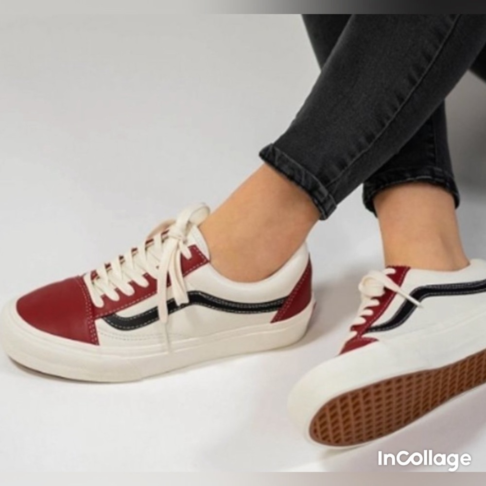Vans Old Skool Vault LX Leather Shoes -  Chili Pepper